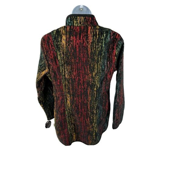 Trimdin Artisan Art to Wear Jacket Prism Noir Reversible Mid Length - Picture 3 of 12